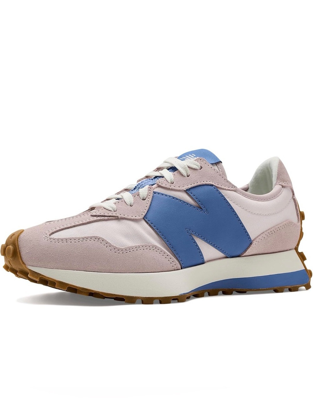 New Balance Women's Pink and Blue Retro Runner Sneakers